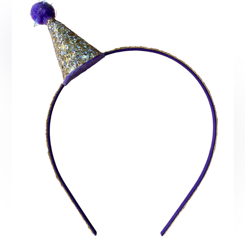 CREWCUTS Girl’s Glitter Birthday Hat Headband